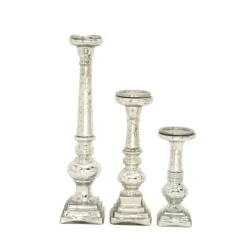 Kirkland's Home Mercury Glass Candle Holders, Set Of 3- Candle Holders