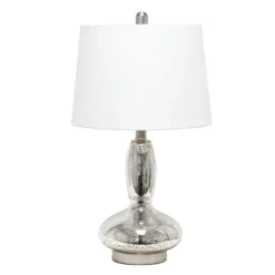 Kirkland's Home Mercury Glass Curvy Table Lamp- Table Lamps