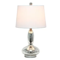 Kirkland's Home Mercury Glass Curvy Table Lamp- Table Lamps