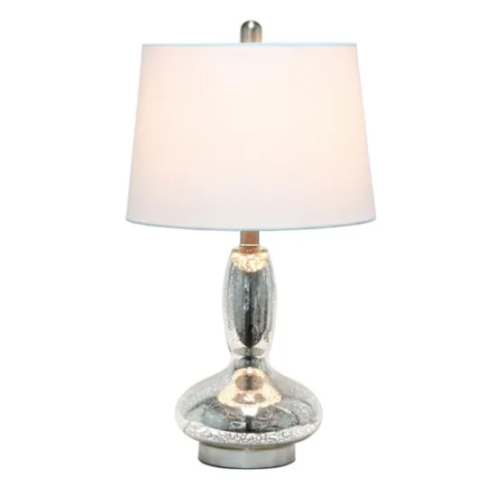 Kirkland's Home Mercury Glass Curvy Table Lamp- Table Lamps