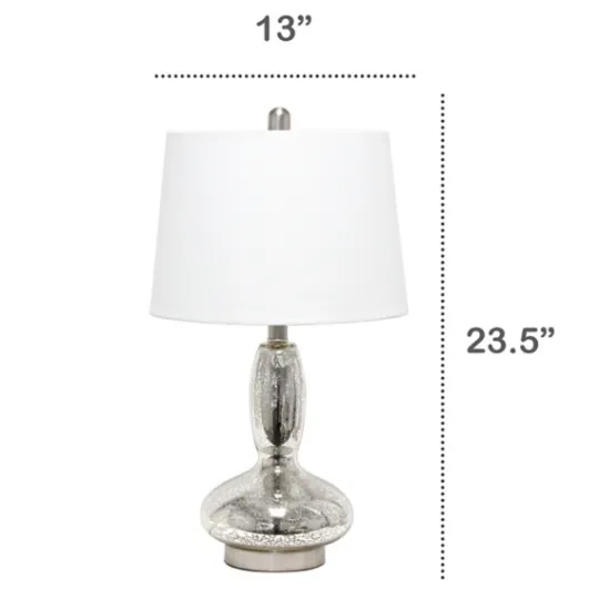Kirkland's Home Mercury Glass Curvy Table Lamp- Table Lamps