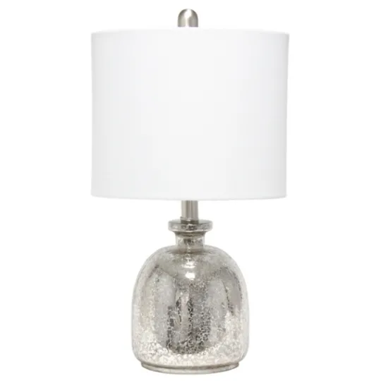 Kirkland's Home Mercury Hammered Glass Shade Table Lamp- Table Lamps