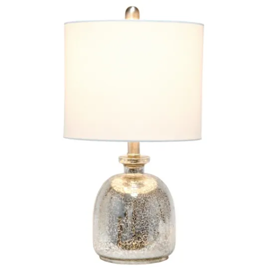 Kirkland's Home Mercury Hammered Glass Shade Table Lamp- Table Lamps