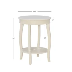 Kirkland's Home Merryweather Off White Accent Table- Accent & End Tables