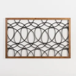 Kirkland's Home Metal Abstract Circles Wall Plaque- Wall Plaques