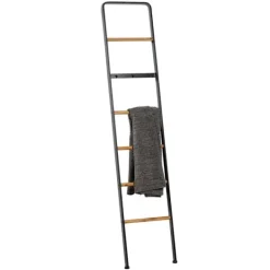 Kirkland's Home Metal And Fir Wood Leaning Ladder With Hooks- Decorative Accents
