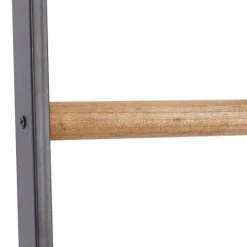 Kirkland's Home Metal And Fir Wood Leaning Ladder With Hooks- Decorative Accents