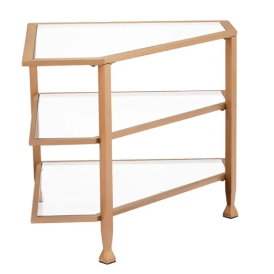 Kirkland's Home Metal And Glass Corner Tv Stand- Tv Stands & Media Consoles