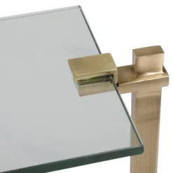 Kirkland's Home Metal And Glass Top Accent Table- Accent & End Tables