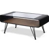 Kirkland's Home Metal And Rattan Shelf Coffee Table- Coffee Tables