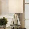 Kirkland's Home Metal And Seeded Glass Cage Table Lamp- Table Lamps