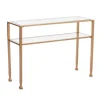 Kirkland's Home Metal And Tempered Glass Console Table- Console Tables