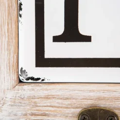 Kirkland's Home Metal And Wood Bath Sign With Hooks- Hooks