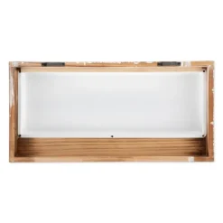 Kirkland's Home Metal And Wood Bath Sign With Hooks- Hooks