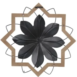 Kirkland's Home Metal And Wood Flower Wall Plaque- Wall Plaques