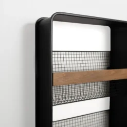 Kirkland's Home Metal And Wood Wall Magazine Rack- Wall Storage