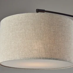Kirkland's Home Metal Arched Oversized Shade Floor Lamp- Floor Lamps