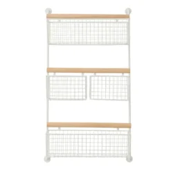 Kirkland's Home Metal 4-Basket Wall Shelf- Wall Storage
