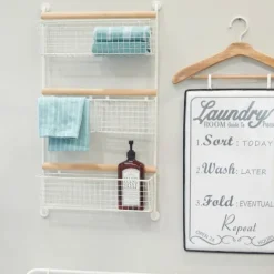 Kirkland's Home Metal 4-Basket Wall Shelf- Wall Storage