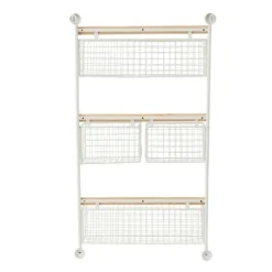 Kirkland's Home Metal 4-Basket Wall Shelf- Wall Storage