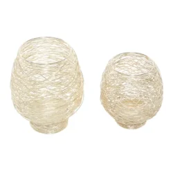 Kirkland's Home Metal Bird'S Nest Votive Holders, Set Of 2- Candle Holders