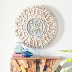 Kirkland's Home Metal Carved Floral Wall Sculpture- Wall Plaques