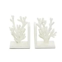 Kirkland's Home Metal Coral Bookends, Set Of 2- Decorative Accents
