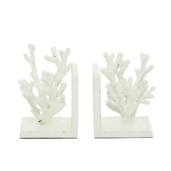 Kirkland's Home Metal Coral Bookends, Set Of 2- Decorative Accents