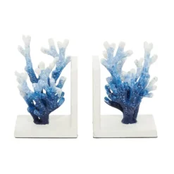 Kirkland's Home Metal Coral Bookends, Set Of 2- Decorative Accents