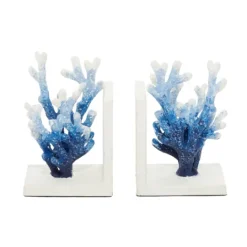 Kirkland's Home Metal Coral Bookends, Set Of 2- Decorative Accents