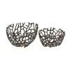 Kirkland's Home Metal Coral Frame Bowls, Set Of 2- Decorative Bowls & Jars