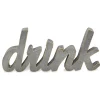 Kirkland's Home Metal Cursive Drink Sign- Wall Quotes & Signs