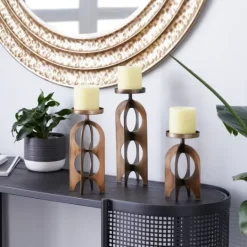 Kirkland's Home Metal Cutout Candle Holders, Set Of 3- Candle Holders