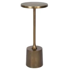 Kirkland's Home Metal Cylinder Base Cocktail Table- Accent & End Tables