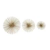 Kirkland's Home Metal Disc Starburst Wall Plaques, Set Of 3- Wall Plaques