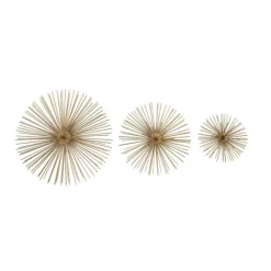 Kirkland's Home Metal Disc Starburst Wall Plaques, Set Of 3- Wall Plaques