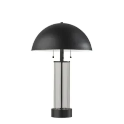 Kirkland's Home Metal Dome And Clear Glass Table Lamp- Table Lamps