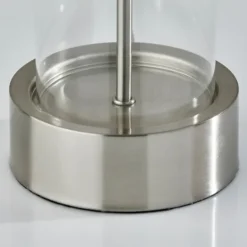Kirkland's Home Metal Dome And Clear Glass Table Lamp- Table Lamps