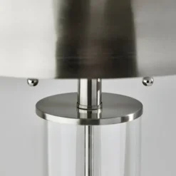 Kirkland's Home Metal Dome And Clear Glass Table Lamp- Table Lamps