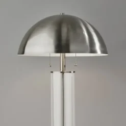 Kirkland's Home Metal Dome And Clear Glass Table Lamp- Table Lamps