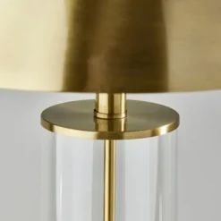 Kirkland's Home Metal Dome And Clear Glass Table Lamp- Table Lamps