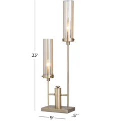 Kirkland's Home Metal Double Stem Table Lamp- Table Lamps