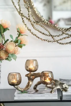 Kirkland's Home Metal Driftwood Votive Candle Holder- Candle Holders