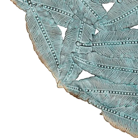 Kirkland's Home Metal Feather Round Wall Plaques, Set Of 3- Wall Plaques