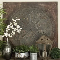 Kirkland's Home Metal Floral Medallion Wall Plaque- Wall Plaques