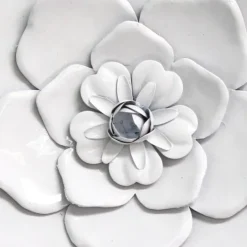 Kirkland's Home Metal Flower Wall Plaques, Set Of 3- Wall Plaques
