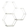 Kirkland's Home Metal Frame And White Marble Wall Shelf- Shelves