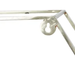 Kirkland's Home Metal Frame And White Marble Wall Shelf- Shelves
