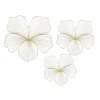 Kirkland's Home Metal Frame Floral Wall Plaques, Set Of 3- Wall Plaques