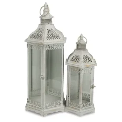 Kirkland's Home Metal Frame Lanterns, Set Of 2- Lanterns